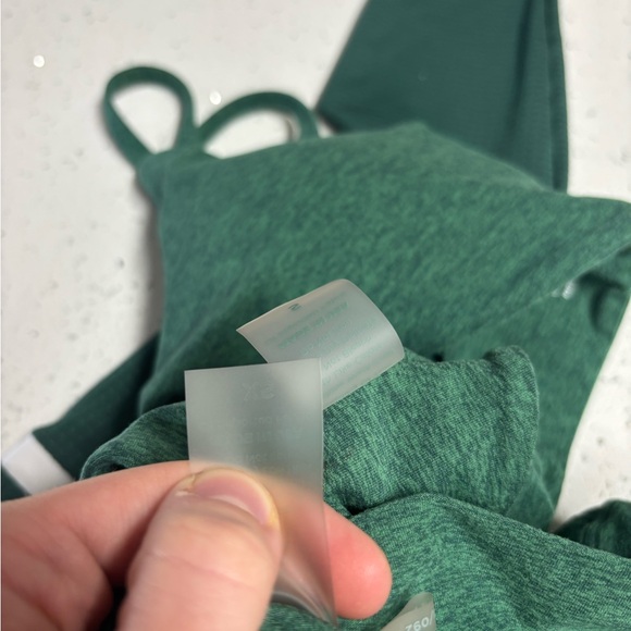 Bombshell sportswear scrunch thigh high / mini twist sports bra SET small/ XS - Picture 5 of 5